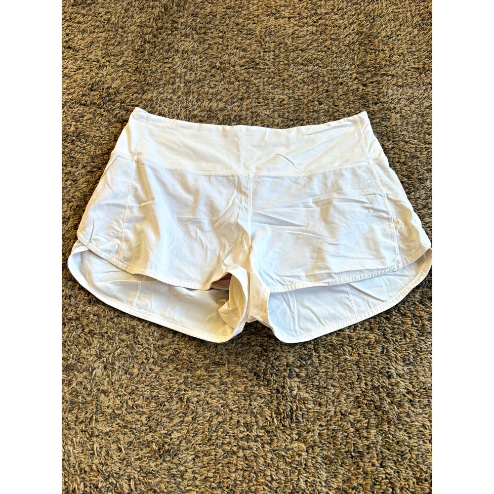 Lululemon Speed Up Short Long High-Rise *4" White size 12